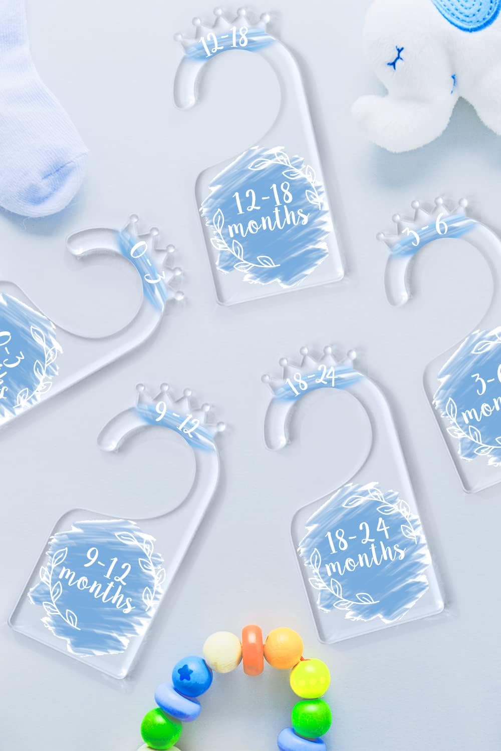 Acrylic Baby Closet Dividers, Baby Clothes Dividers for Closet