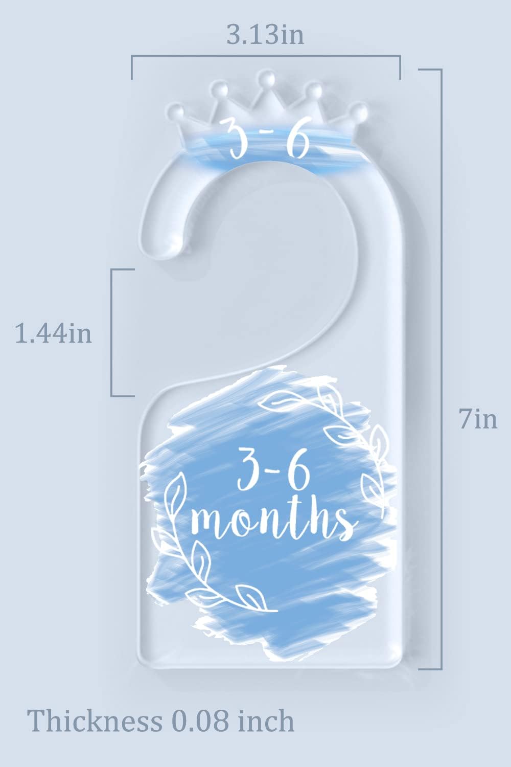 Acrylic Baby Closet Dividers, Baby Clothes Dividers for Closet