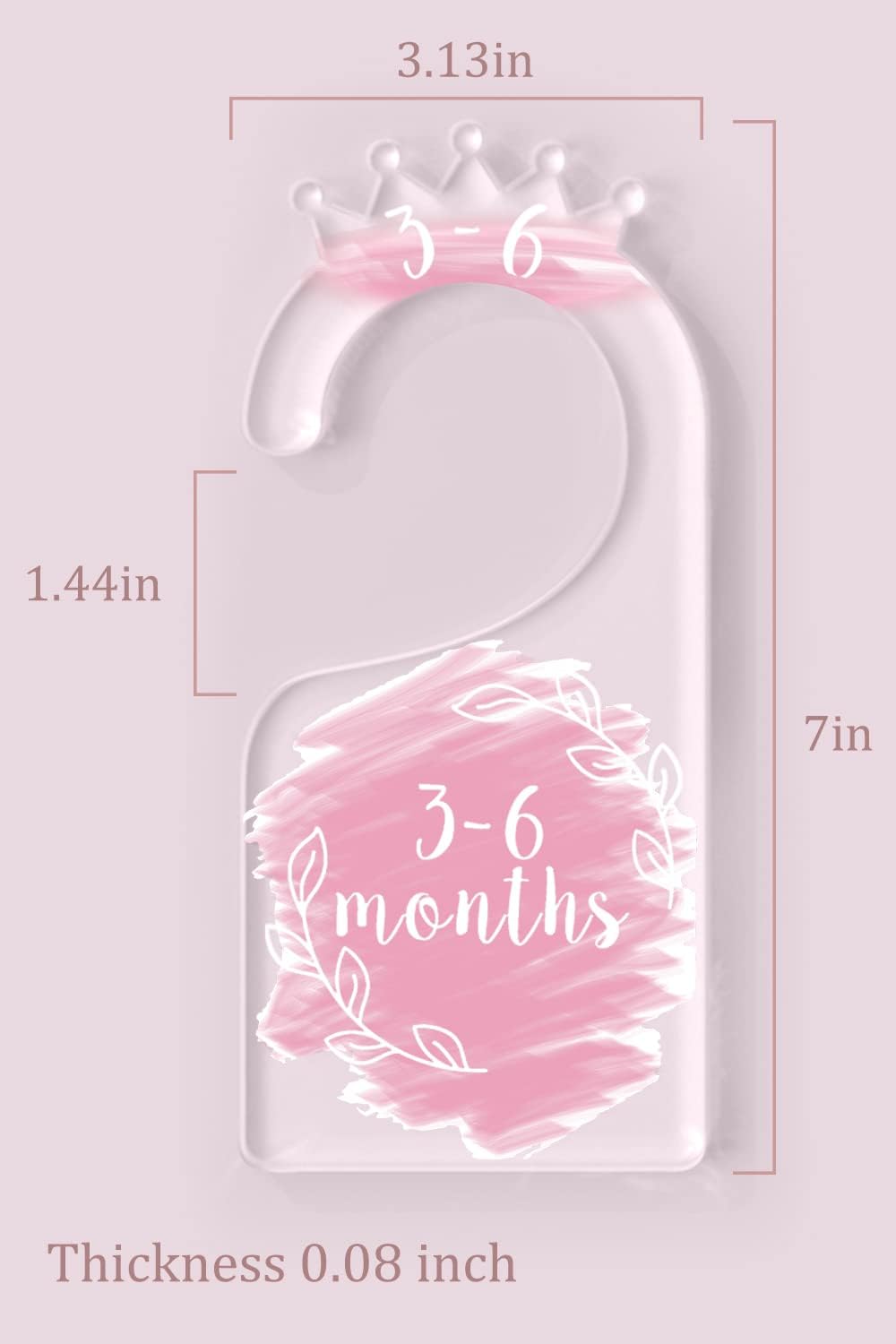 Acrylic Baby Closet Dividers, Baby Clothes Dividers for Closet