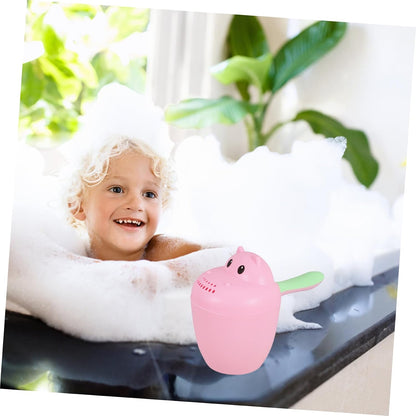 Hippo Shaped Baby Shampoo Rinse Cup for Bath and Shower Use