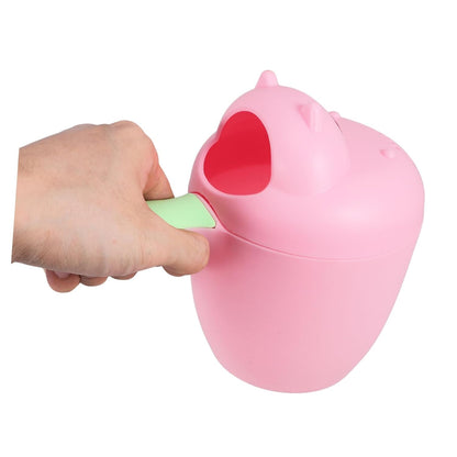 Hippo Shaped Baby Shampoo Rinse Cup for Bath and Shower Use