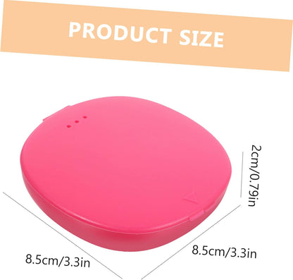 2Pcs Silicone Storage Box Container for Cups Pink