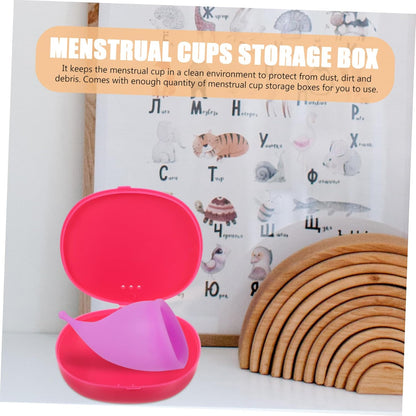 2Pcs Silicone Storage Box Container for Cups Pink