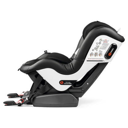 Primo Viaggio Convertible Kinetic - Reversible Car Seat - Rear Facing for Children 5 to 45 lbs and Forward Facing for Children 26.5 to 65 lbs - Made in Italy - Licorice (Black)