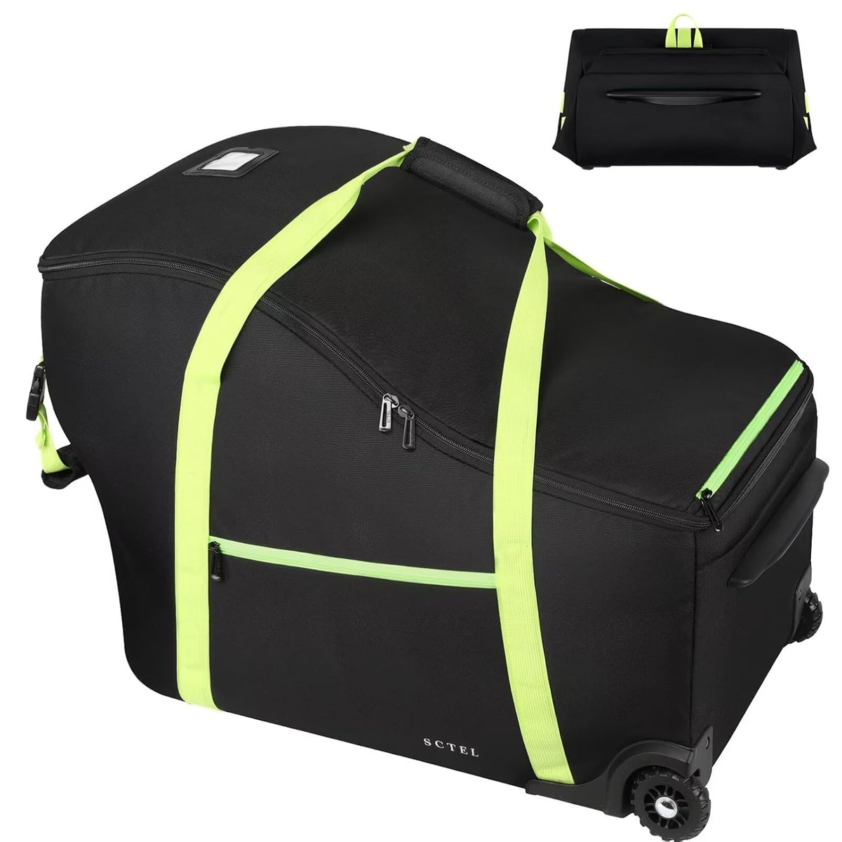 SCTEL Infant Car Seat Travel Bag Fit Doona Car Seat Stroller and Base