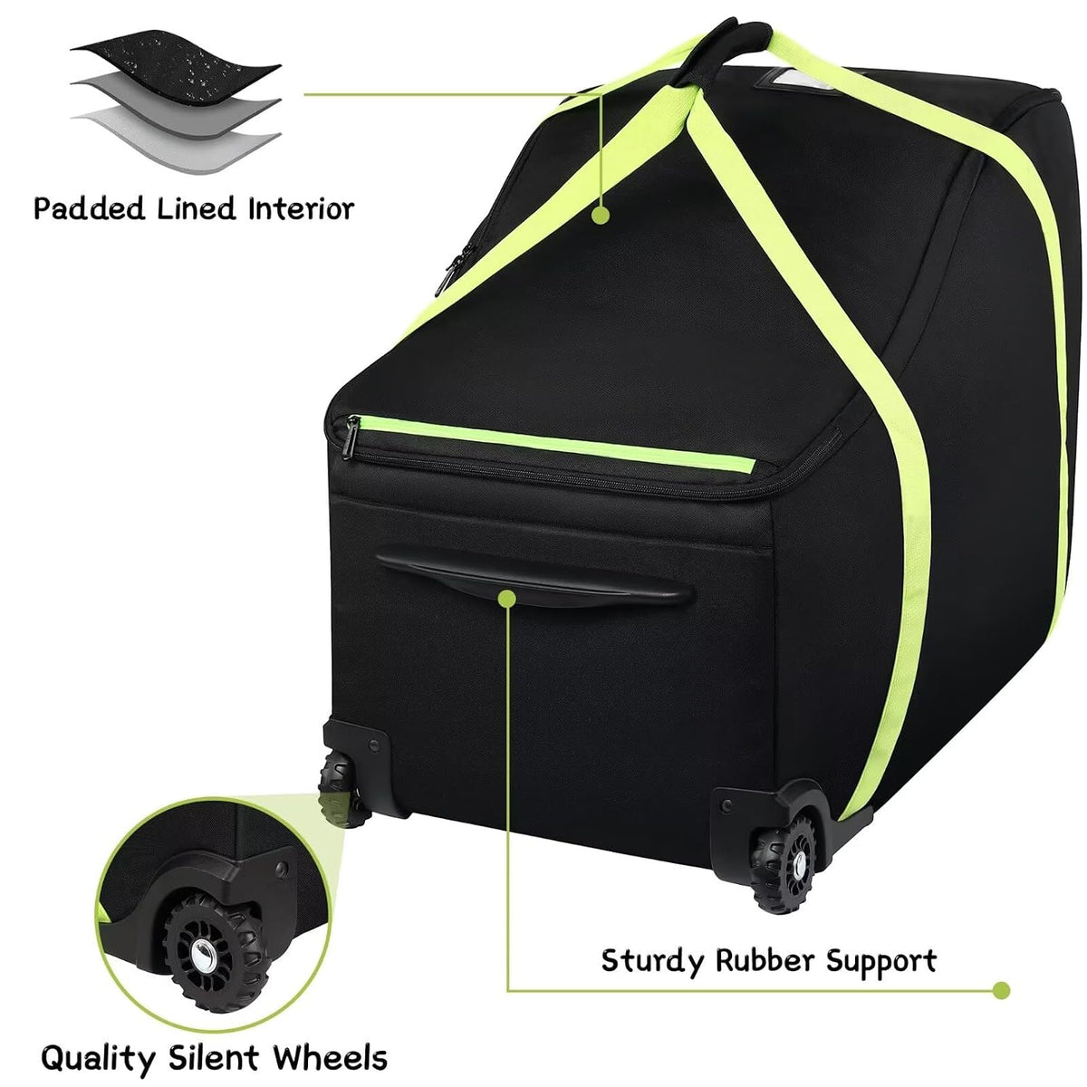 SCTEL Infant Car Seat Travel Bag Fit Doona Car Seat Stroller and Base
