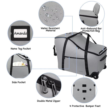 SCTEL Infant Car Seat Travel Bag Fit Doona Car Seat Stroller and Base