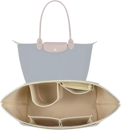 tote Organizer Insert for longchamp organizer insert le pliage purse insert small bag organizer handbag 1032beige-S
