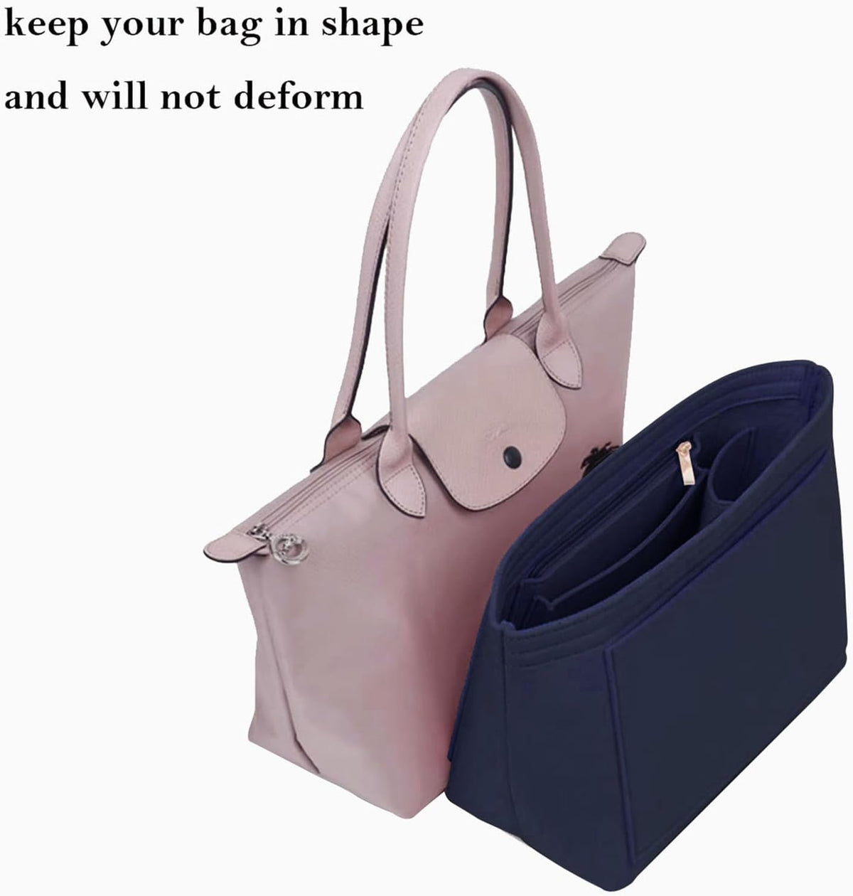 tote Organizer Insert for longchamp organizer insert le pliage purse insert small bag organizer handbag 1032beige-S