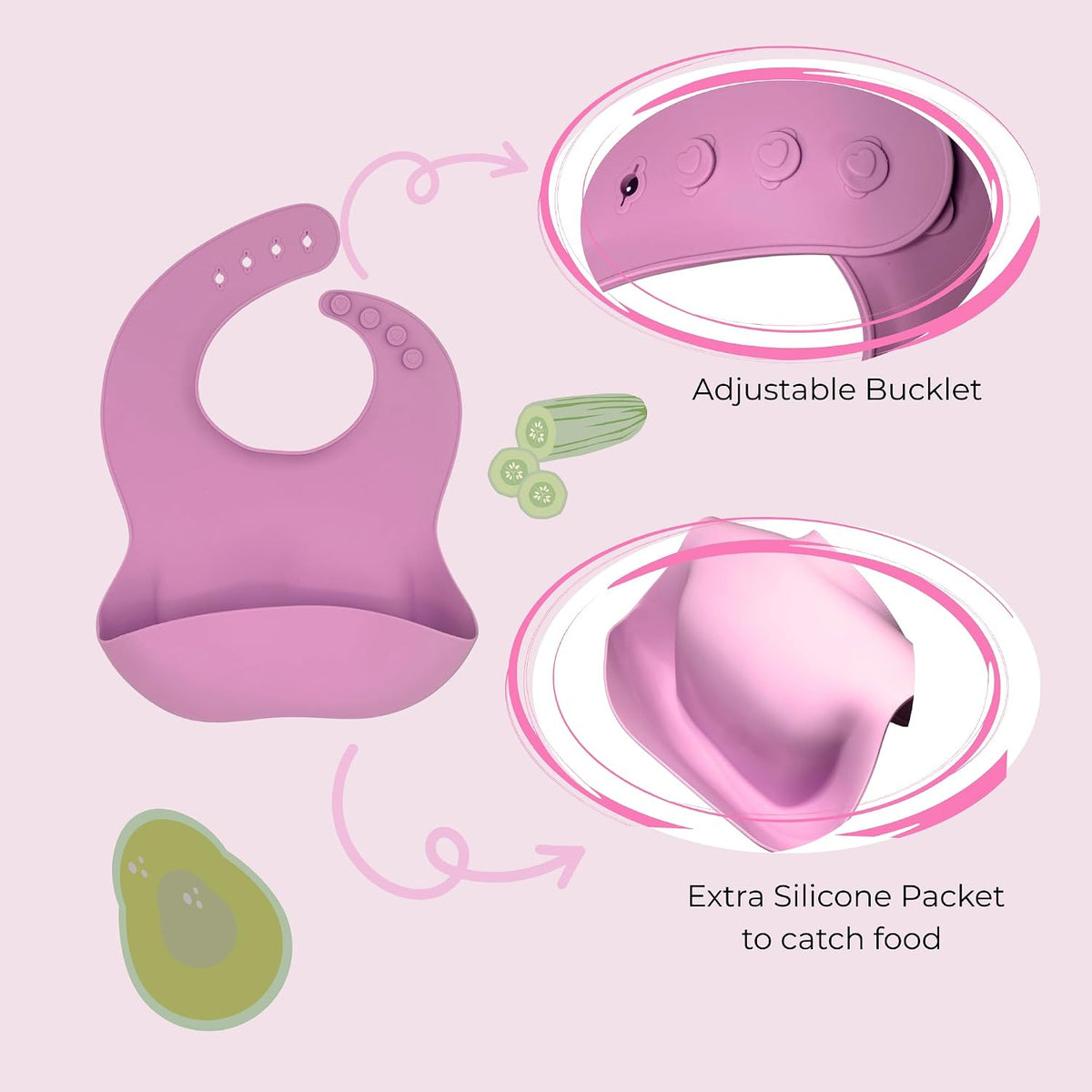 koala Silicone Baby Feeding Set, Baby Spoons Fork Suction Bowl Divided Plate Bib Cup Food Eating Utensils - 6+ Months (LIght Brown)