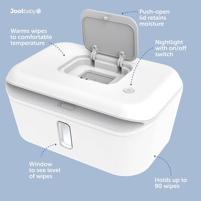 Wipe Warmer & Dispenser with LED Changing Light