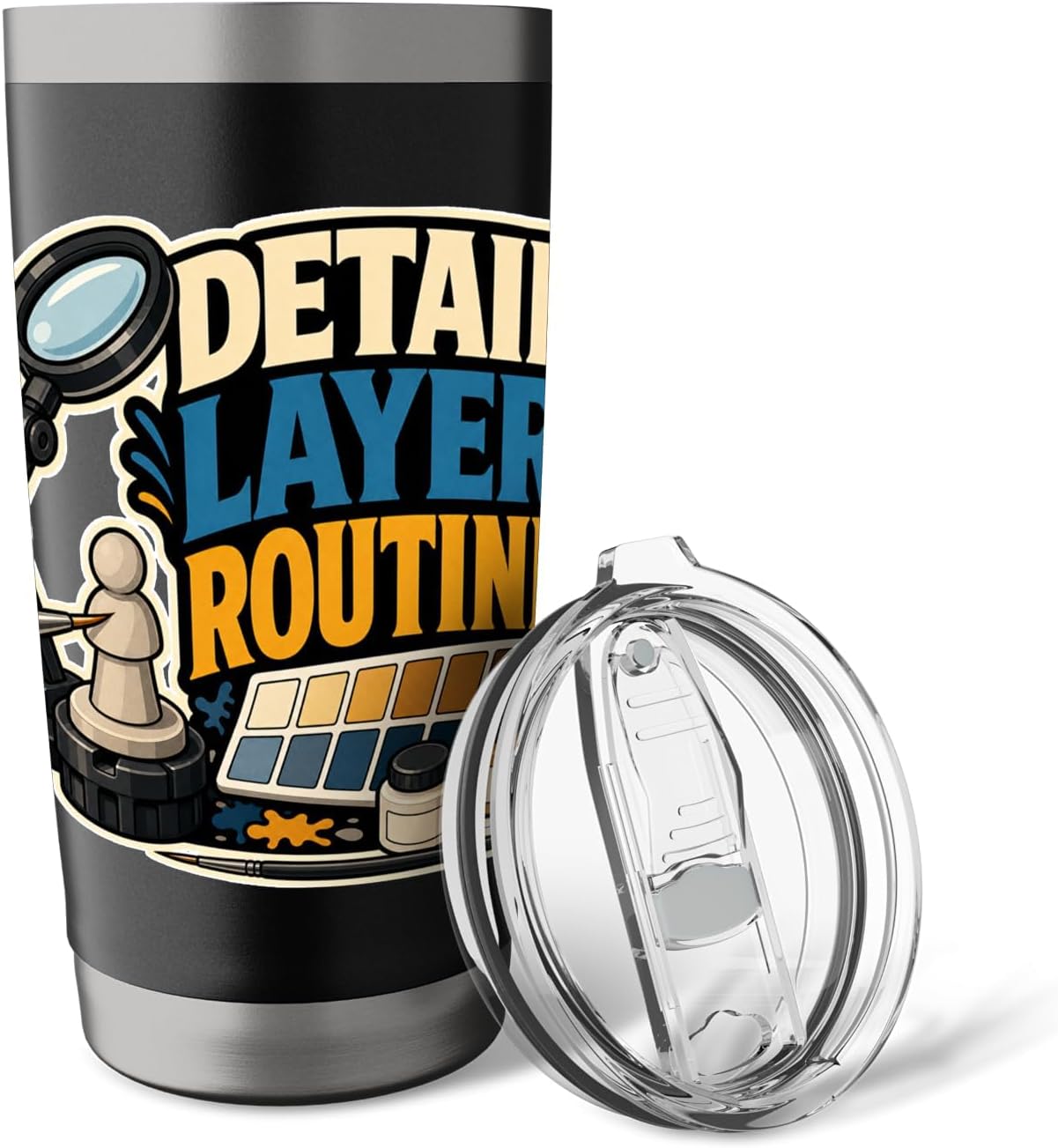 DETAIL LAYER ROUTINE Hobby Table Calm Stainless Steel Insulated Tumbler