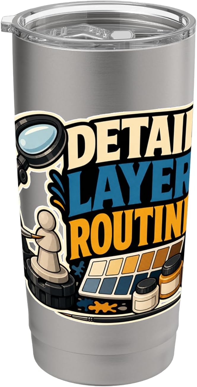 DETAIL LAYER ROUTINE Hobby Table Calm Stainless Steel Insulated Tumbler