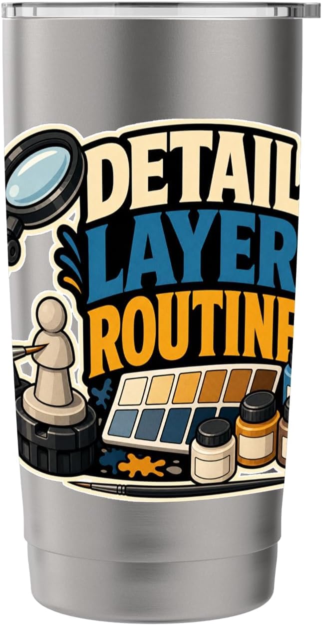 DETAIL LAYER ROUTINE Hobby Table Calm Stainless Steel Insulated Tumbler