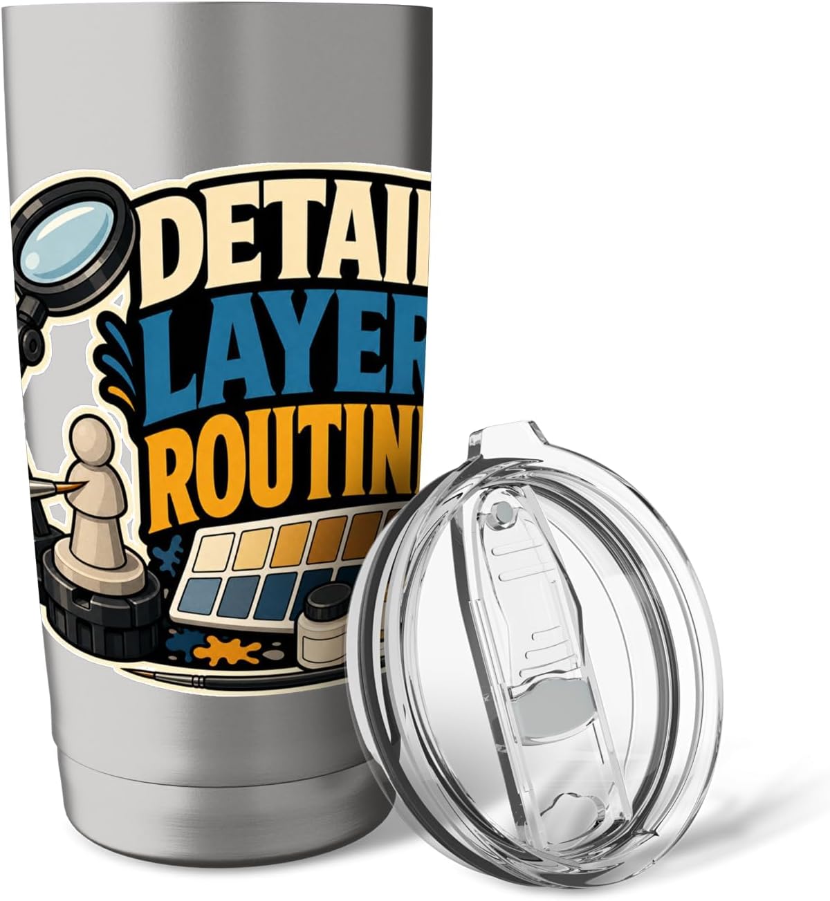 DETAIL LAYER ROUTINE Hobby Table Calm Stainless Steel Insulated Tumbler