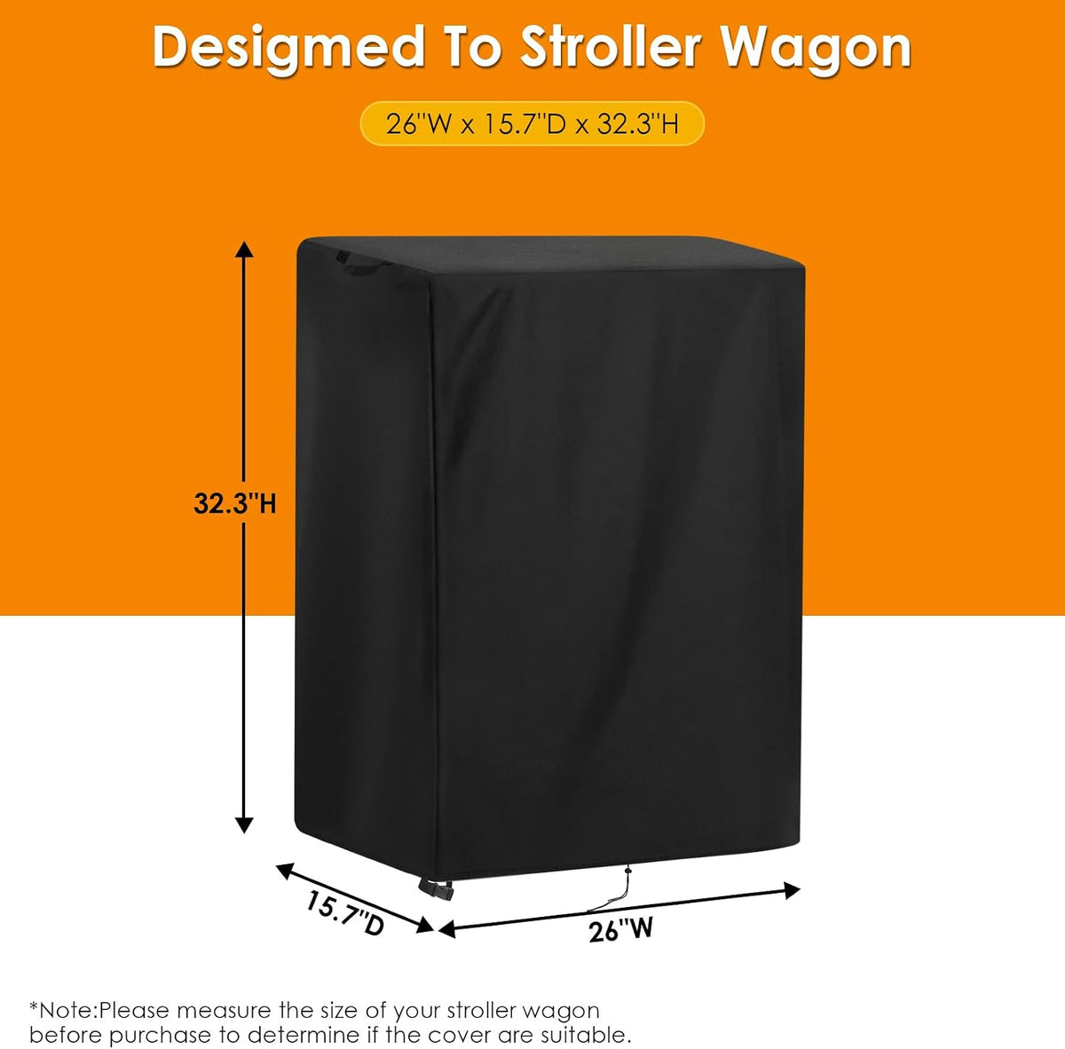 Waterproof Cover for Jeep Wagon Stroller, Quad Stroller Wagon Covers
