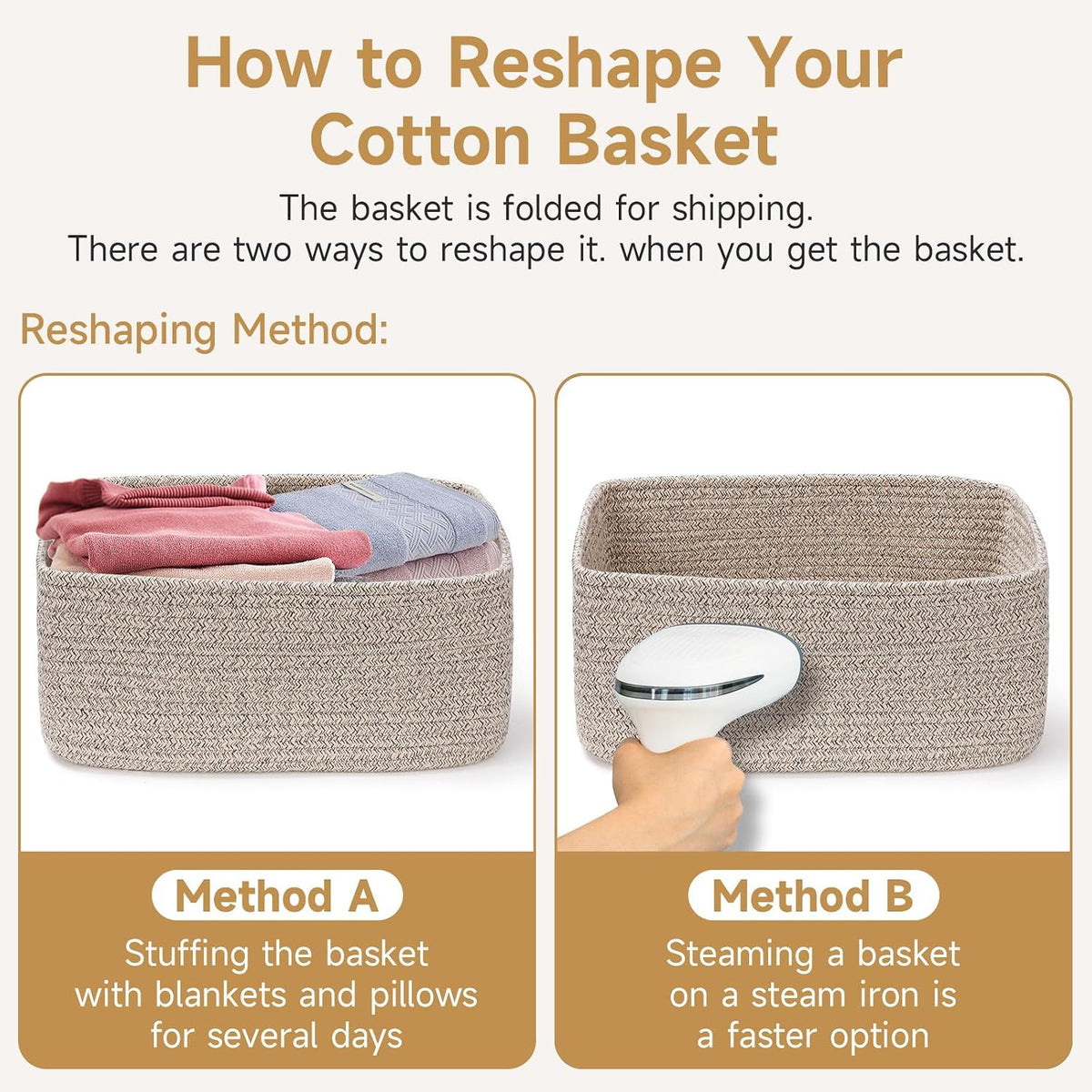3 Pack Small Storage Baskets for Organizing, 11.8×7.8×5.1", Green