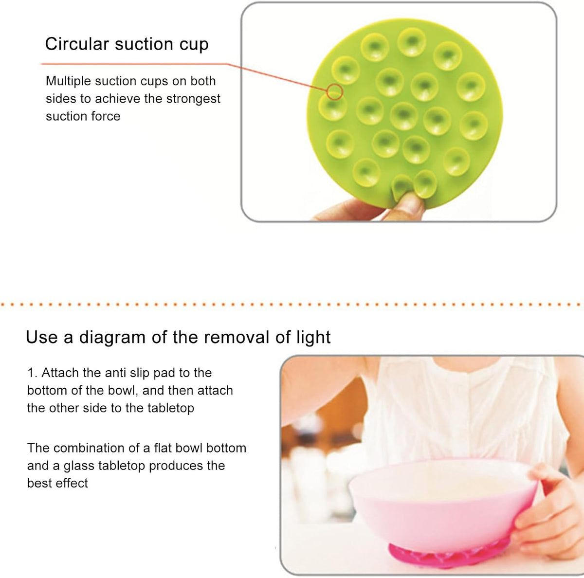 Baby Place Mats, Double Sided Suckers