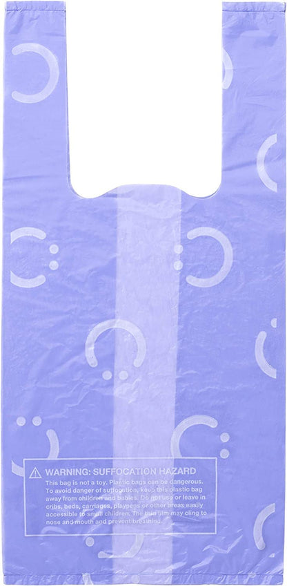Disposable Diaper Sacks, Lavender Scented, Easy-To-Tie Tabs, Diaper Disposal or Pet Waste Bags & Retractable On the Go Bag Dispenser for Travel, Diaper Bag Accessory Must Have for Newborn