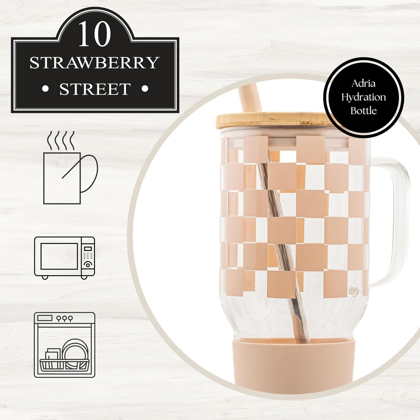 Adria Hydration Travel Tumbler, Pink Ice Cream