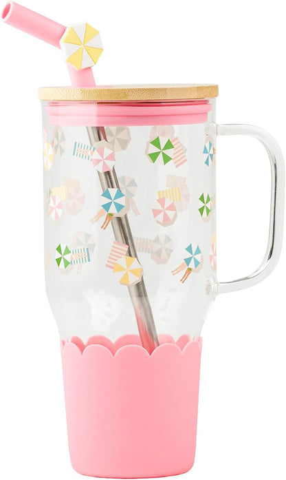 Adria Hydration Travel Tumbler, Pink Ice Cream