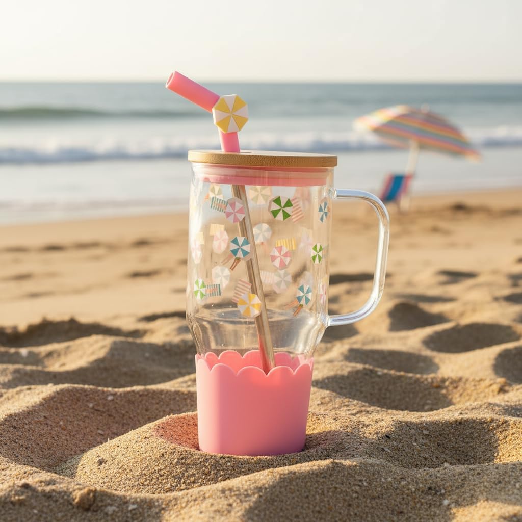 Adria Hydration Travel Tumbler, Pink Ice Cream