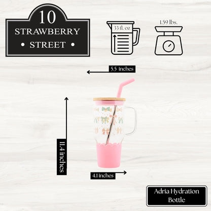 Adria Hydration Travel Tumbler, Pink Ice Cream
