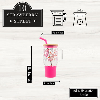 Adria Hydration Travel Tumbler, Pink Ice Cream