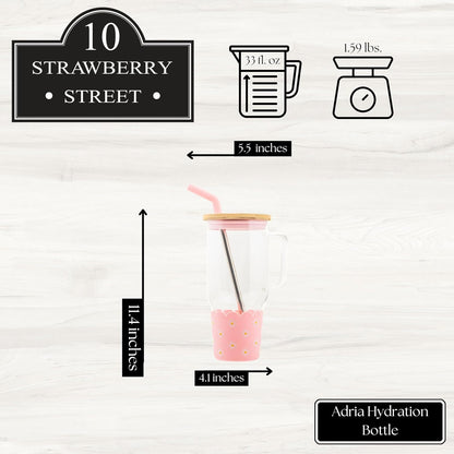 Adria Hydration Travel Tumbler, Pink Ice Cream