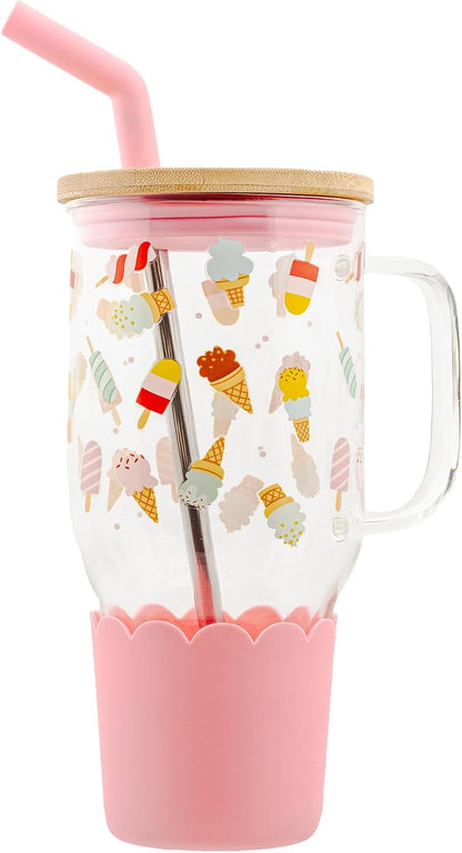 Adria Hydration Travel Tumbler, Pink Ice Cream
