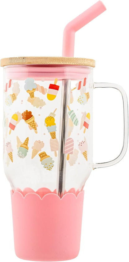 Adria Hydration Travel Tumbler, Pink Ice Cream