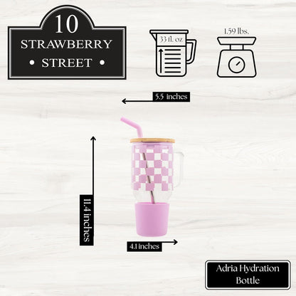 Adria Hydration Travel Tumbler, Pink Ice Cream