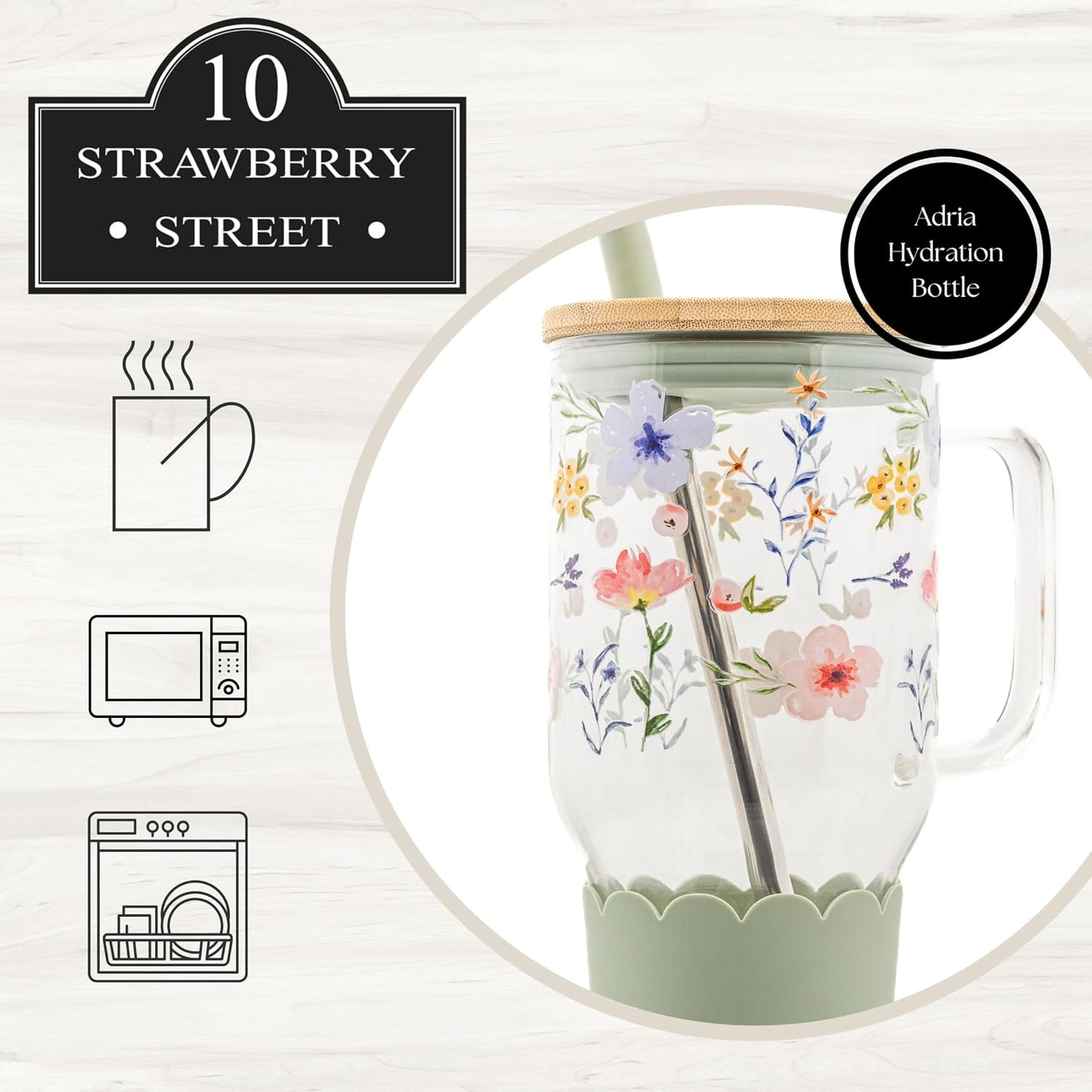 Adria Hydration Travel Tumbler, Pink Ice Cream