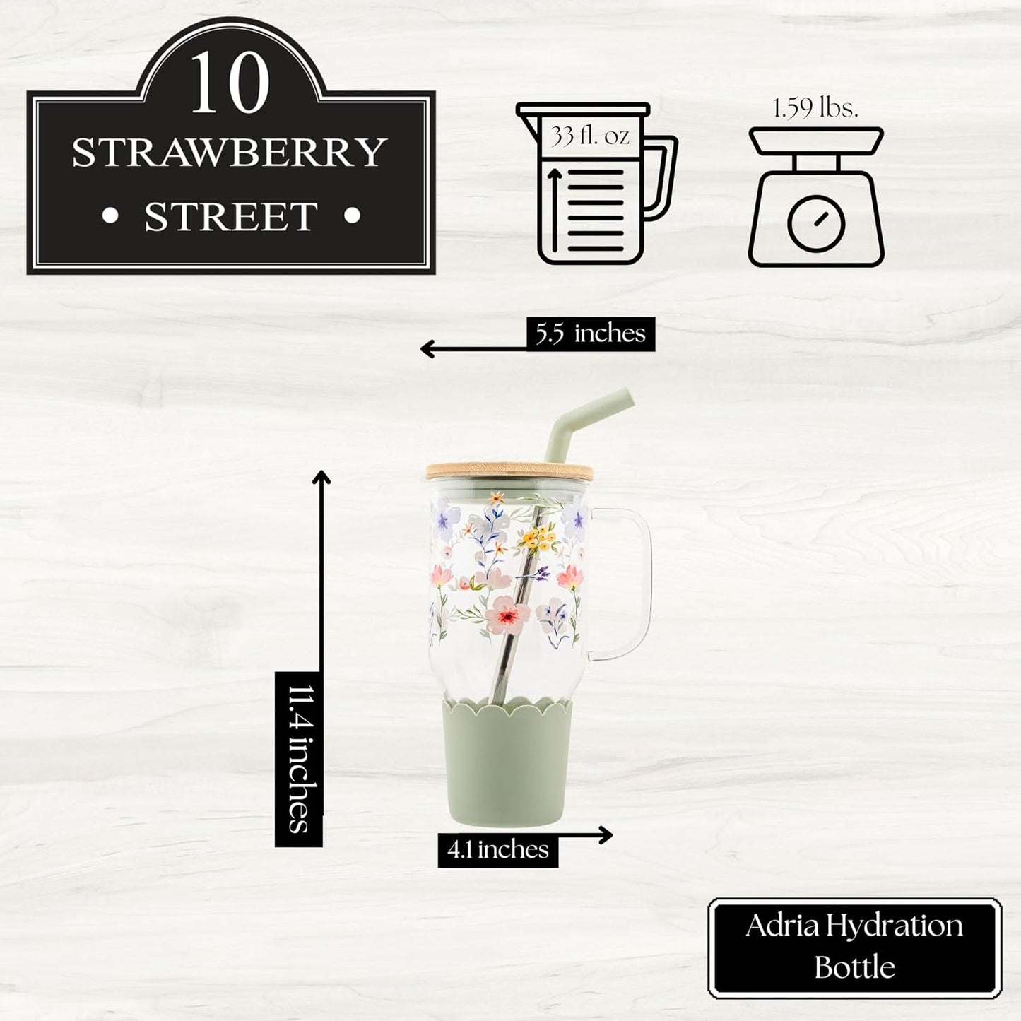 Adria Hydration Travel Tumbler, Pink Ice Cream