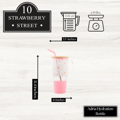 Adria Hydration Travel Tumbler, Pink Ice Cream