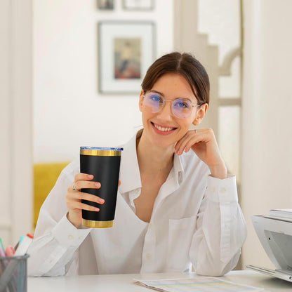 20 oz Insulated Tumblers Bulk with Lid Stainless Steel Tumbler,12 Pack | Navy,Double Wall Vacuum Travel Coffee Mug,BPA Free,for Hot and Cold Drinks,Gold Plated Powder Coated Cup,Laser engraving
