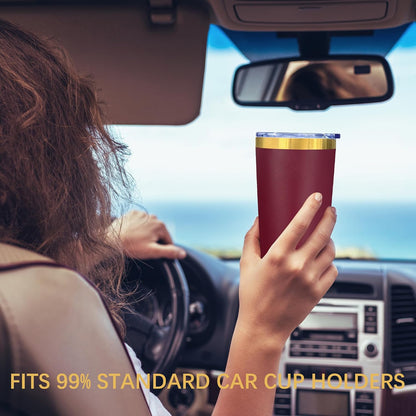 20 oz Insulated Tumblers Bulk with Lid Stainless Steel Tumbler,12 Pack | Navy,Double Wall Vacuum Travel Coffee Mug,BPA Free,for Hot and Cold Drinks,Gold Plated Powder Coated Cup,Laser engraving