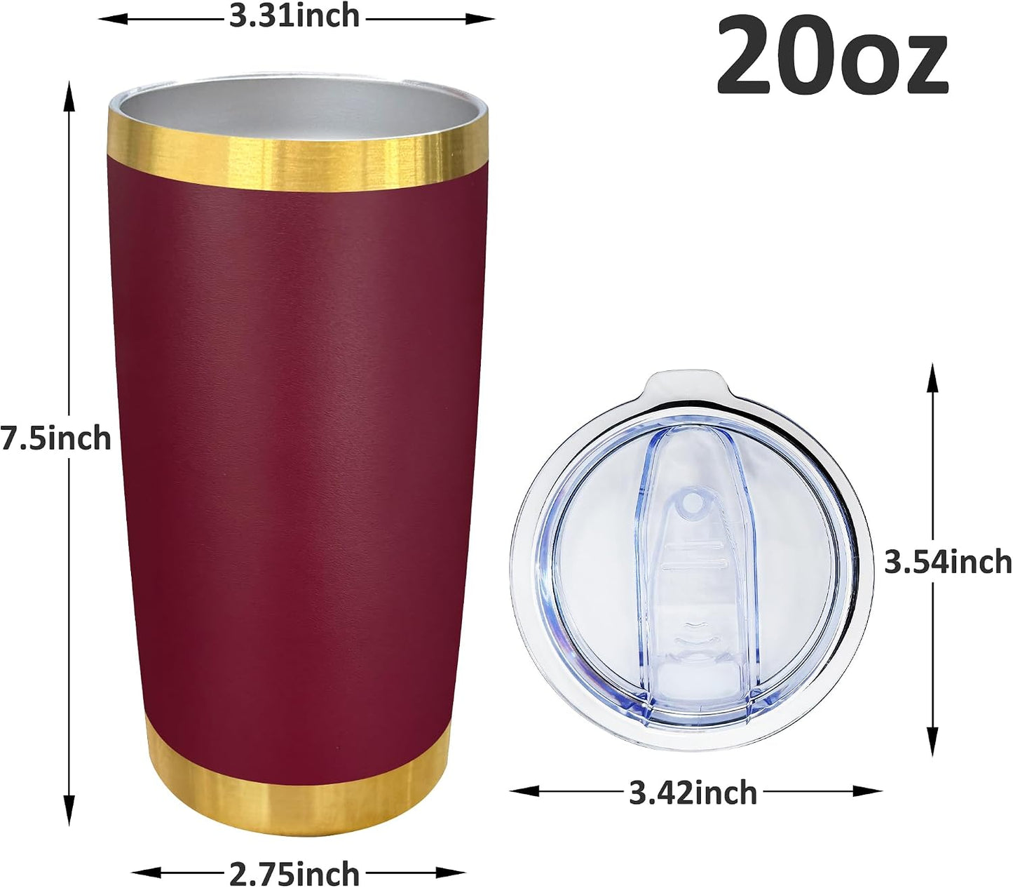 20 oz Insulated Tumblers Bulk with Lid Stainless Steel Tumbler,12 Pack | Navy,Double Wall Vacuum Travel Coffee Mug,BPA Free,for Hot and Cold Drinks,Gold Plated Powder Coated Cup,Laser engraving