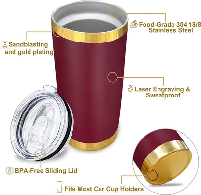 20 oz Insulated Tumblers Bulk with Lid Stainless Steel Tumbler,12 Pack | Navy,Double Wall Vacuum Travel Coffee Mug,BPA Free,for Hot and Cold Drinks,Gold Plated Powder Coated Cup,Laser engraving