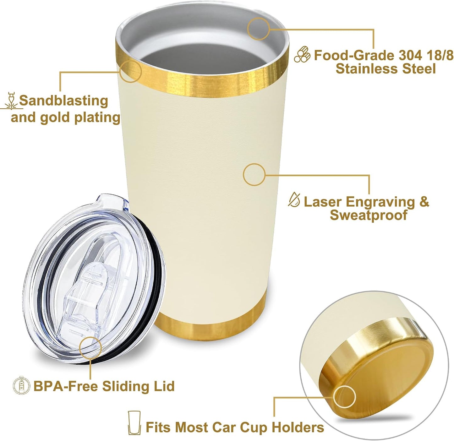 20 oz Insulated Tumblers Bulk with Lid Stainless Steel Tumbler,12 Pack | Navy,Double Wall Vacuum Travel Coffee Mug,BPA Free,for Hot and Cold Drinks,Gold Plated Powder Coated Cup,Laser engraving