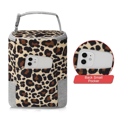 Breastmilk Cooler Bag, Baby Bottle Cooler Bags, Insulated Tote Bags On The Go, Fits 4 Large 8oz Bottles, for Nursing Mom Daycare Travel