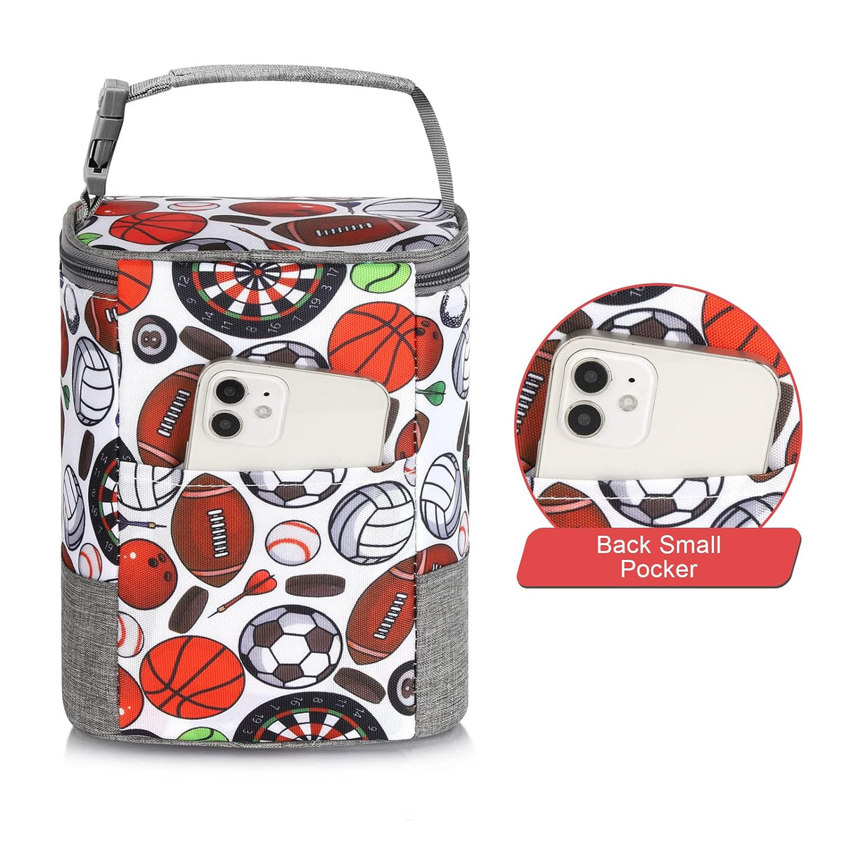 Breastmilk Cooler Bag, Baby Bottle Cooler Bags, Insulated Tote Bags On The Go, Fits 4 Large 8oz Bottles, for Nursing Mom Daycare Travel