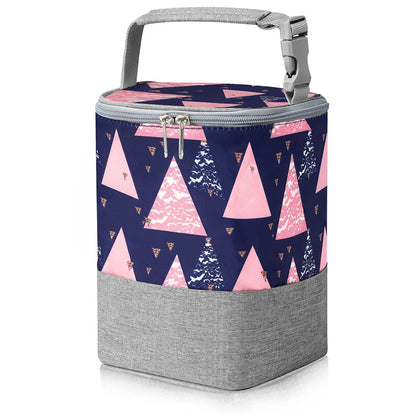 Breastmilk Cooler Bag, Baby Bottle Cooler Bags, Insulated Tote Bags On The Go, Fits 4 Large 8oz Bottles, for Nursing Mom Daycare Travel