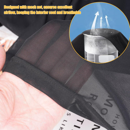 4-Sided Lightweight Elastic Mesh Sunshade Fence Compatible for Wonderfold W4/W2 Wagon Stroller All Models,Not Obstructing Vision Sunshade Net (Black)