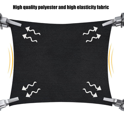 4-Sided Lightweight Elastic Mesh Sunshade Fence Compatible for Wonderfold W4/W2 Wagon Stroller All Models,Not Obstructing Vision Sunshade Net (Black)