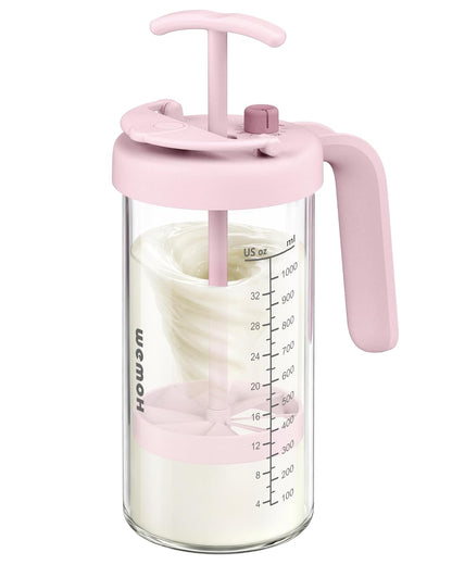Borosilicate Glass Breast Milk Pitcher with Upgraded Mixer, Blue