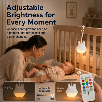 Baby Car Seat Light for Night Driving, Rechargeable Car Seat Night Light for Babies, Soft Glow Backseat Travel Light with Gentle Eye Caring Design for Infants & Toddlers