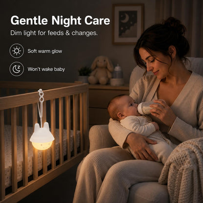 Baby Car Seat Light for Night Driving, Rechargeable Car Seat Night Light for Babies, Soft Glow Backseat Travel Light with Gentle Eye Caring Design for Infants & Toddlers