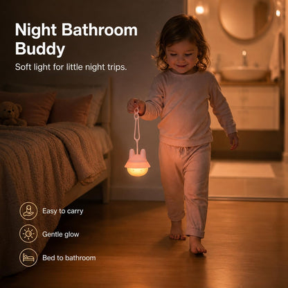 Baby Car Seat Light for Night Driving, Rechargeable Car Seat Night Light for Babies, Soft Glow Backseat Travel Light with Gentle Eye Caring Design for Infants & Toddlers