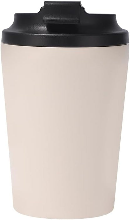 12oz Mini Insulated Coffee Cup - 304 Stainless Steel & Ceramic Lined Tumbler, Leak-Proof Portable Travel Mug for Car Office Outdoor, BPA-Free Double Wall Vacuum (purplish blue)
